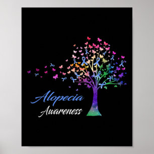 Ribbon Alopecia Awareness Poster