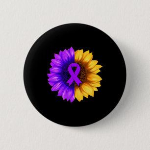 Ribbon Alzheimer's Awareness Drug Overdose Awarene 6 Cm Round Badge