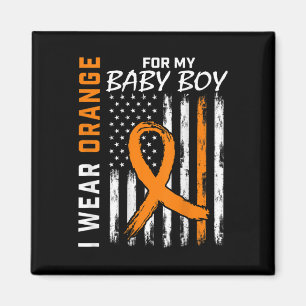 Ribbon Baby Boy Leukaemia Awareness Month Warrior Magnet