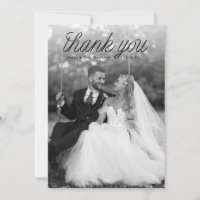 Ribbon Black Script Top Minimalist Wedding Photo