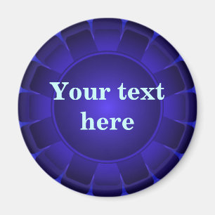 Ribbon Blue Blank to Customise Magnet