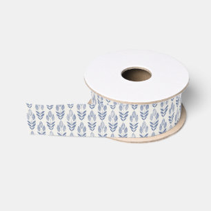 Ribbon - Blue Tulips Grosgrain Ribbon