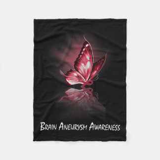 Ribbon Brain Aneurysm Awareness  Fleece Blanket