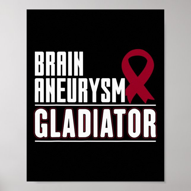 Ribbon - Brain Aneurysm Awareness  Poster (Front)