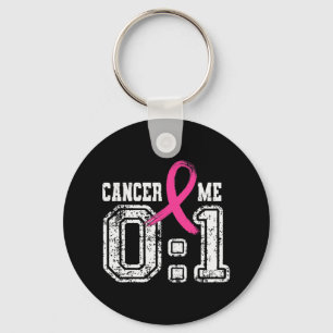 Ribbon Breast Cancer Awareness Caner 0 Me 1 Fighte Key Ring