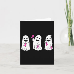 Ribbon Breast Cancer Awareness Ghost Women Kids To Card