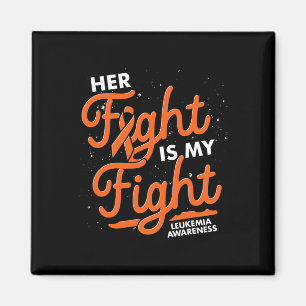 Ribbon Cancer Fight Supporter Leukaemia Awareness  Magnet