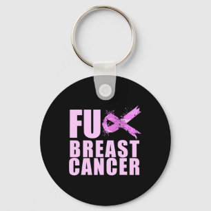 Ribbon Cancer For Breast Cancer Awareness  Key Ring