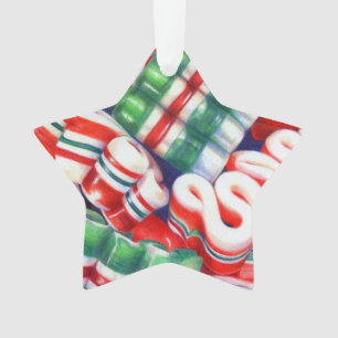 RIBBON CANDY Acrylic Star Ornament