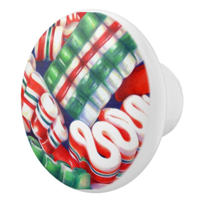 RIBBON CANDY Ceramic Knob (Right)