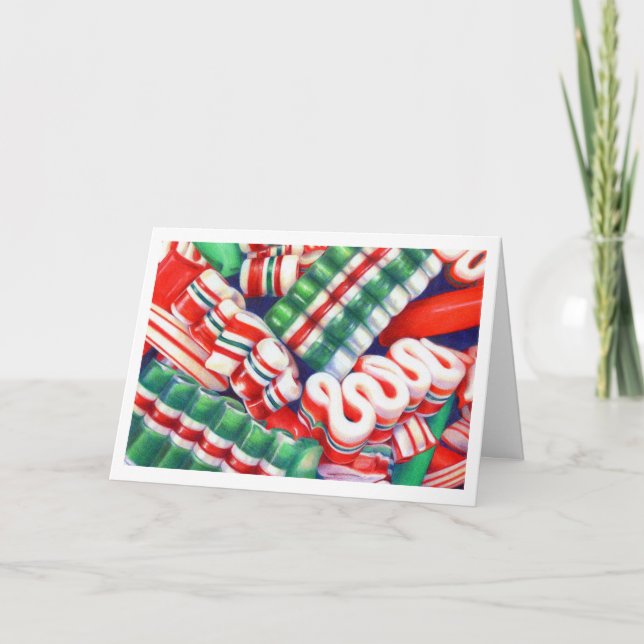 RIBBON CANDY Greeting Card (Front)