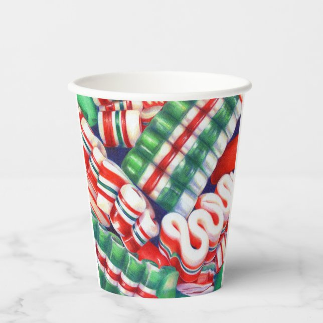 RIBBON CANDY Paper Cups (Front)
