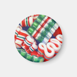 RIBBON CANDY Round Magnet