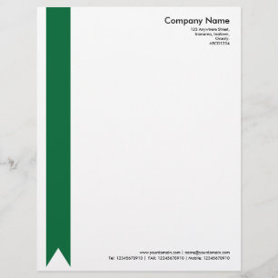 Ribbon - Forest Green Custom Letterhead
