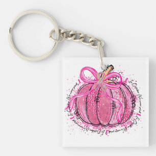 Ribbon Glitter in October We Wear Pink Key Ring