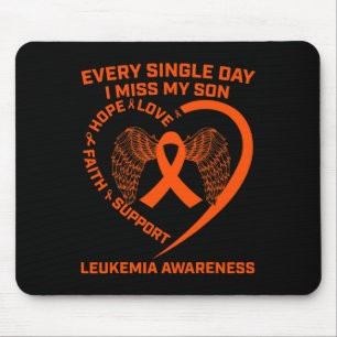 Ribbon Heart Leukaemia Awareness In Memory Of My S Mouse Pad