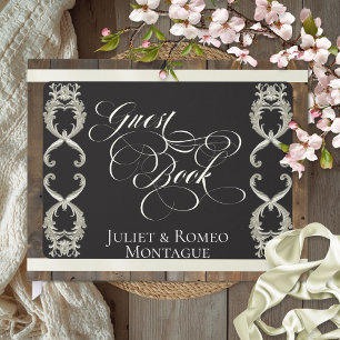 Ribbon & Heart Wedding - Cream Guest Book