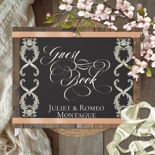 Ribbon & Heart Wedding - Peach Guest Book