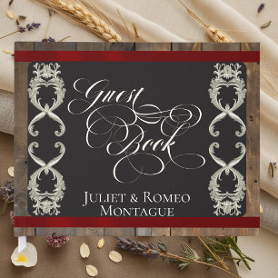 Ribbon & Heart Wedding - Red Guest Book