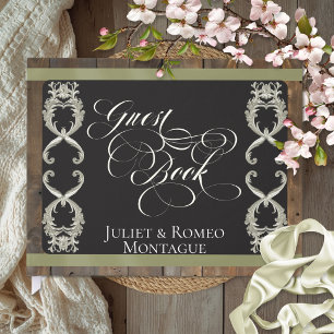 Ribbon & Heart Wedding - Sage Guest Book
