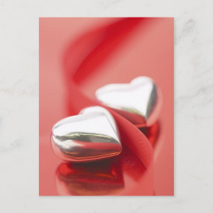 Ribbon Hearts Postcard