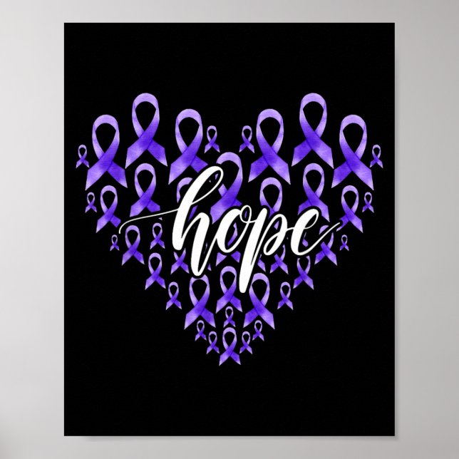Ribbon Hearts Support Team Overdose Awareness Poster (Front)
