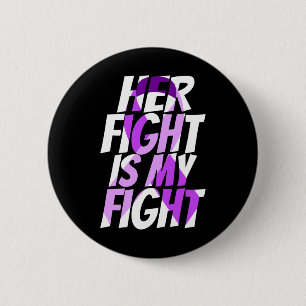 Ribbon Heimer Disease Awareness 6 Cm Round Badge