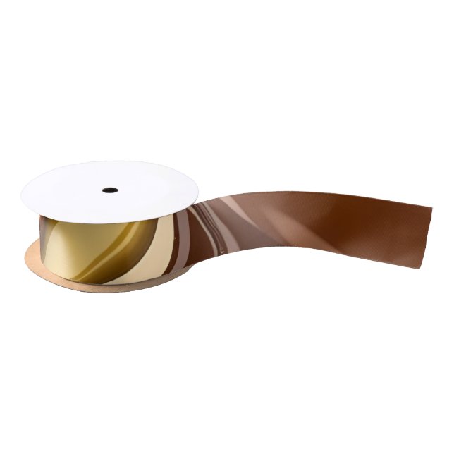 Ribbon in stylish abstract graphic satin ribbon (Spool)