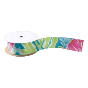 Ribbon in stylish graphic satin ribbon
