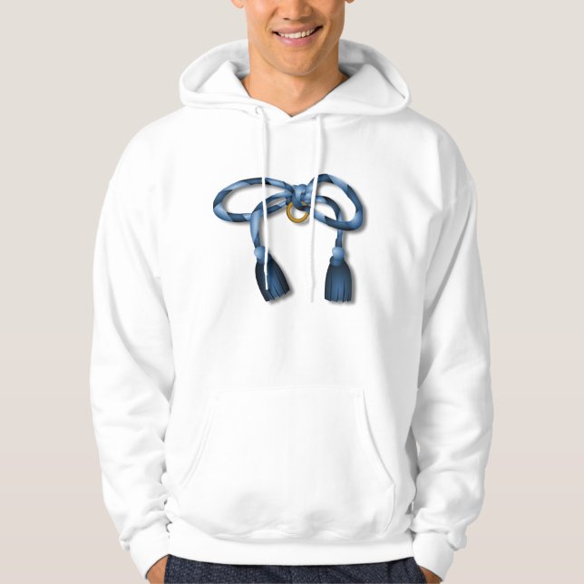 Ribbon Knot Mens Hoodie (Front)