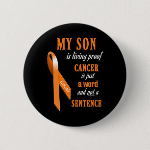 Ribbon Leukaemia Awareness S (son) 6 Cm Round Badge