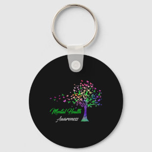 Ribbon Mental Health Awareness Key Ring