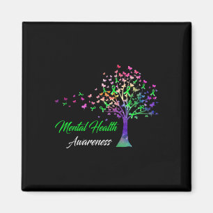 Ribbon Mental Health Awareness Magnet