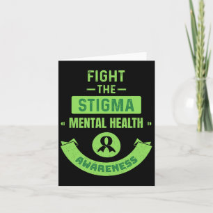 Ribbon Mental Health Awareness Mental Health Aware Card