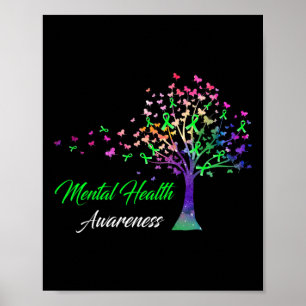 Ribbon Mental Health Awareness Poster