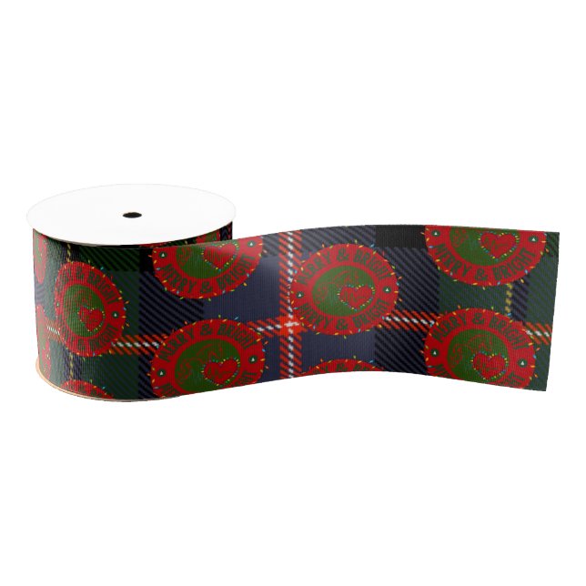 Ribbon Merry & Bright Grosgrain Ribbon (Spool)