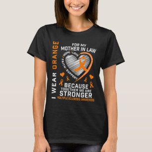 Ribbon Ms Mother In Law Multiple Sclerosis Awarene T-Shirt