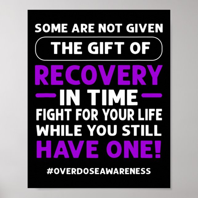 Ribbon. Overdose Awareness 1  Poster (Front)