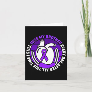 Ribbon Overdose Awareness Miss Brother Memory Card