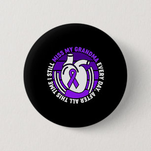 Ribbon Overdose Awareness Miss Grandma Memory 6 Cm Round Badge