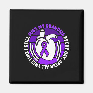 Ribbon Overdose Awareness Miss Grandma Memory Magnet
