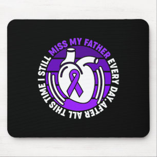 Ribbon Overdose Awareness Miss My Father Memory  Mouse Pad