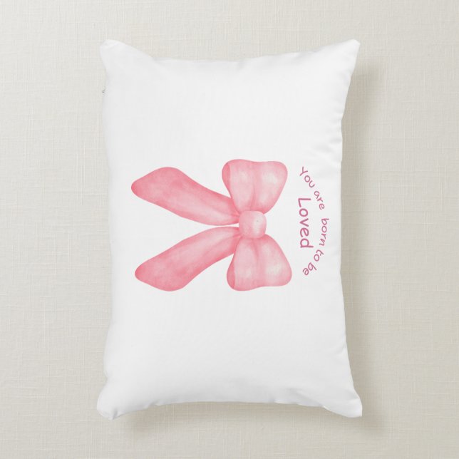 Ribbon Pilow Decorative Cushion (Front(Vertical))