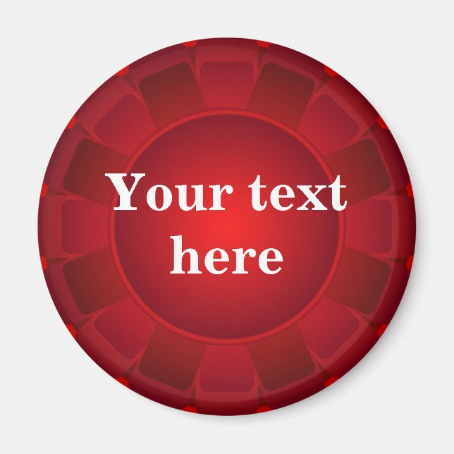 Ribbon Red Blank to Customise Magnet (Front)