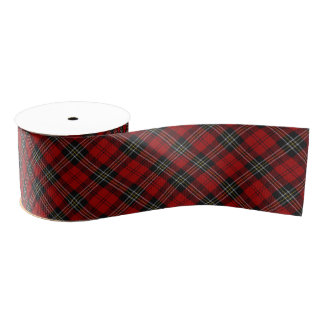 Ribbon - Red Tartan Macpherson Clan Design2 Grosgrain Ribbon