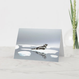 Ribbon Seal On Ice Card