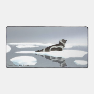 Ribbon Seal On Ice Desk Mat