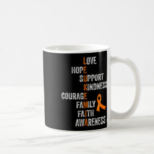 Ribbon Sign Retro Vintage Aml Leukaemia Awareness  Coffee Mug