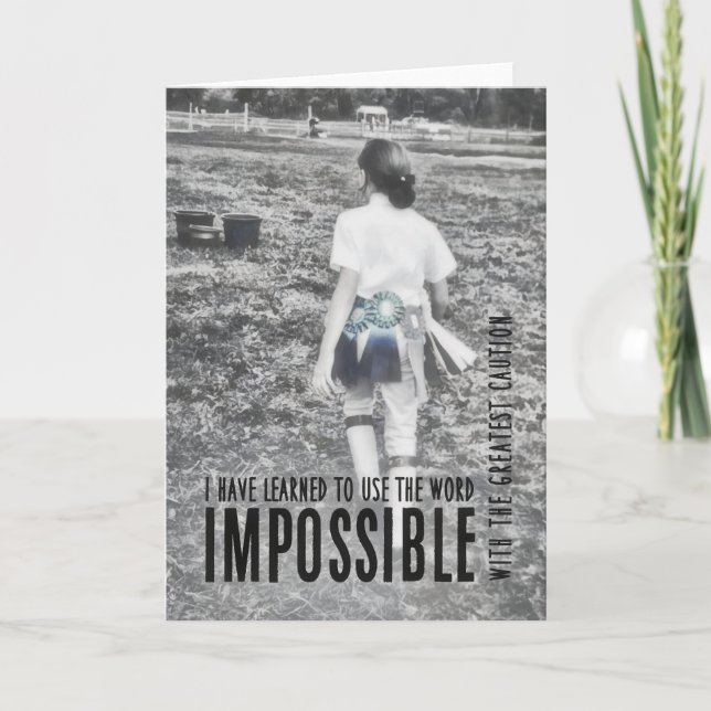 RIBBON SUCCESS Greeting Card (Front)