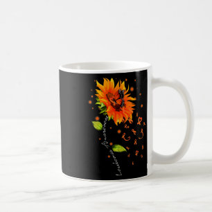 Ribbon Sunflower Butterfly Leukaemia Awareness Mon Coffee Mug